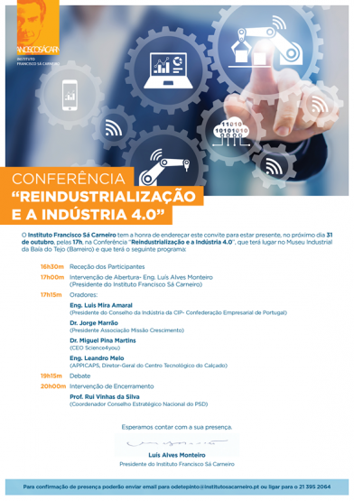 Conferência “Reindustrialização e a Indústria 4.0”